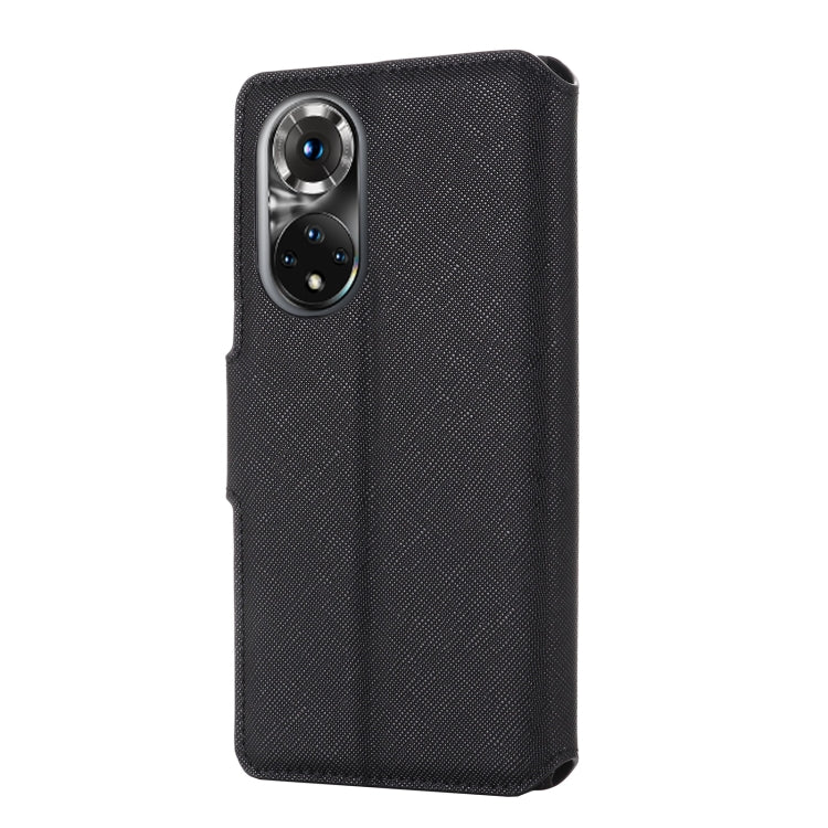 For Honor 50 MUXMA MX115 Cross Texture Oil Edge Flip Leather Phone Case