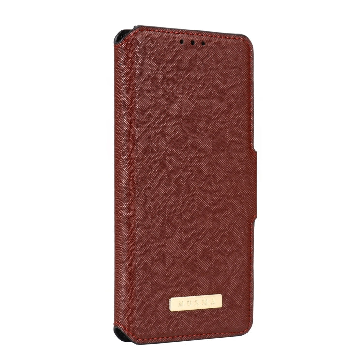 For Honor 50 MUXMA MX115 Cross Texture Oil Edge Flip Leather Phone Case