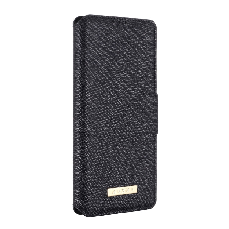 For Honor V40 5G MUXMA MX115 Cross Texture Oil Edge Flip Leather Phone Case