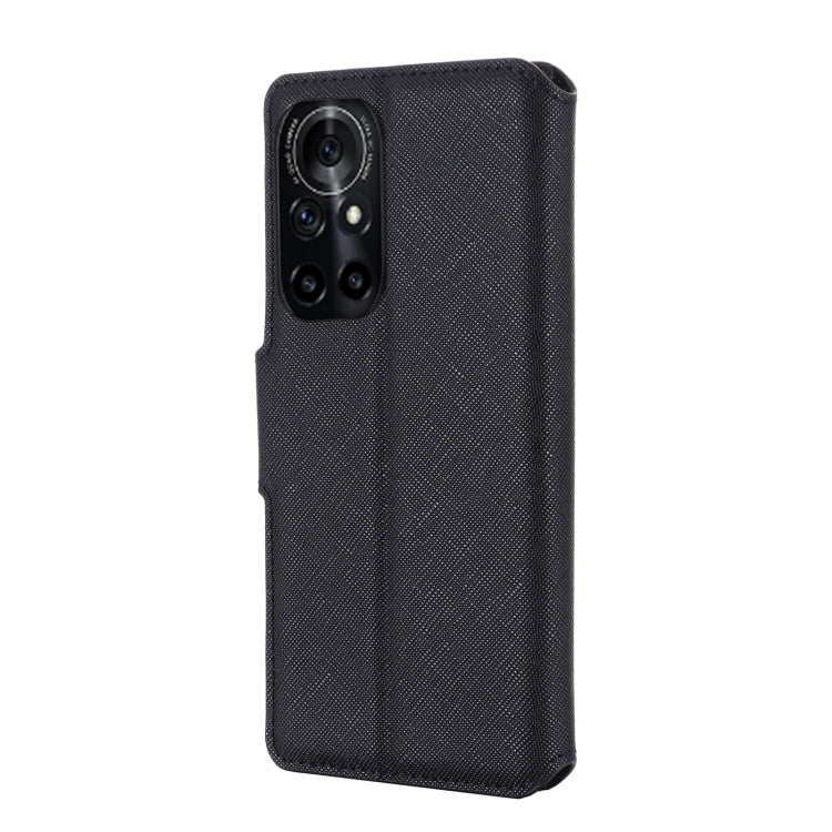 For Honor V40 5G MUXMA MX115 Cross Texture Oil Edge Flip Leather Phone Case