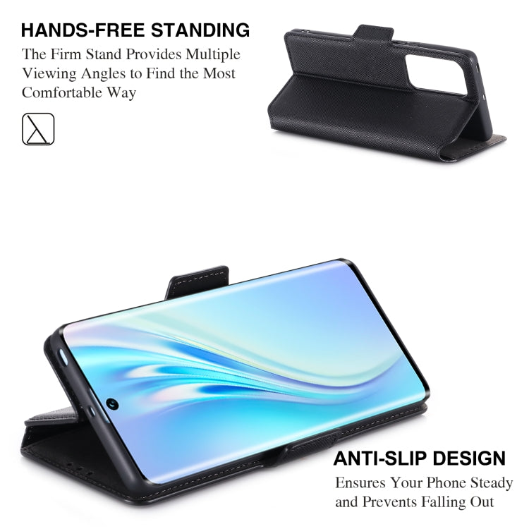 For Honor V40 5G MUXMA MX115 Cross Texture Oil Edge Flip Leather Phone Case