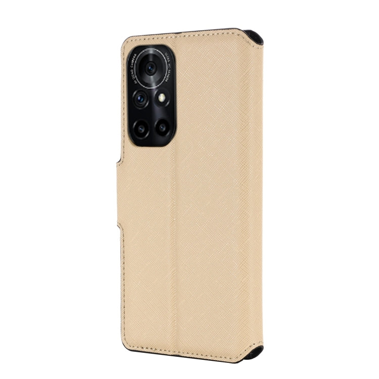 For Honor V40 5G MUXMA MX115 Cross Texture Oil Edge Flip Leather Phone Case