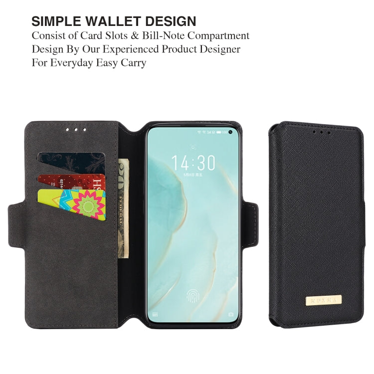 For Meizu 17 / 17 Pro MUXMA MX115 Cross Texture Oil Edge Flip Leather Phone Case