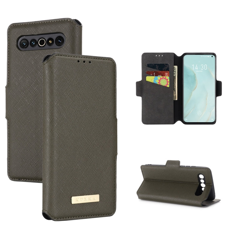 For Meizu 17 / 17 Pro MUXMA MX115 Cross Texture Oil Edge Flip Leather Phone Case