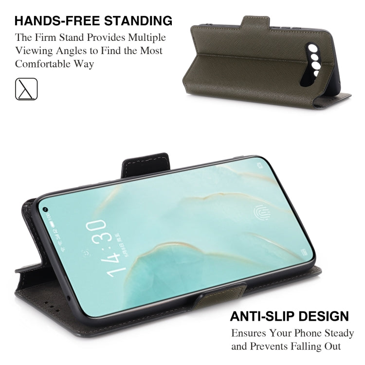 For Meizu 17 / 17 Pro MUXMA MX115 Cross Texture Oil Edge Flip Leather Phone Case