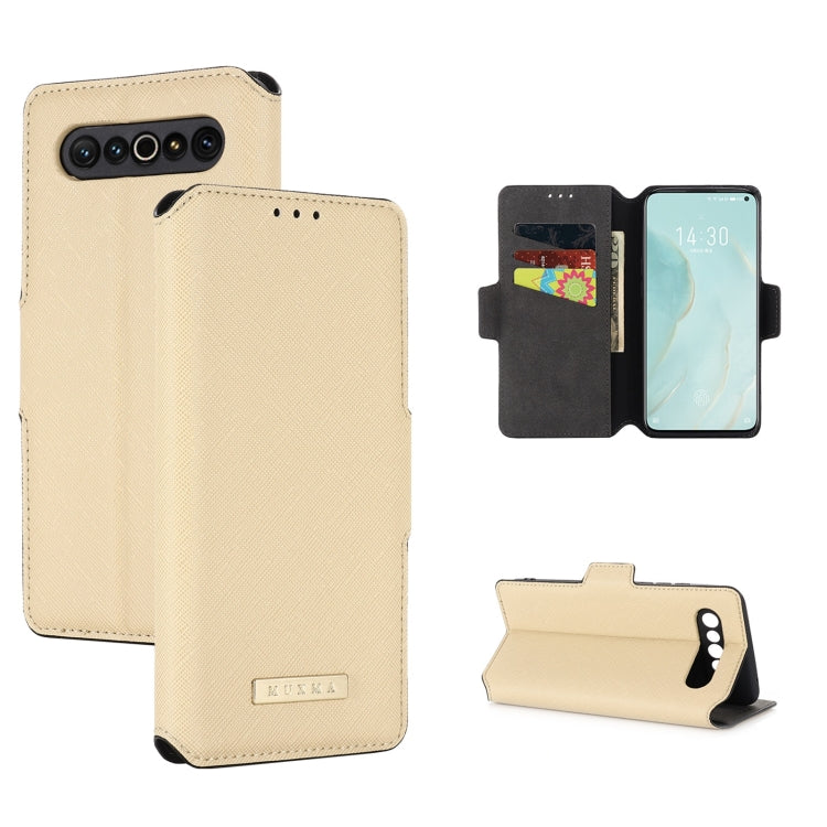 For Meizu 17 / 17 Pro MUXMA MX115 Cross Texture Oil Edge Flip Leather Phone Case