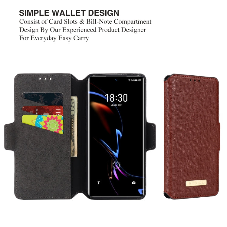 For Meizu 18 Pro MUXMA MX115 Cross Texture Oil Edge Flip Leather Phone Case
