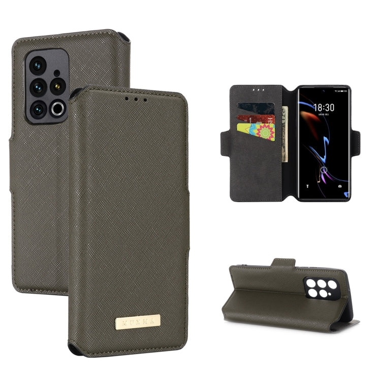 For Meizu 18 Pro MUXMA MX115 Cross Texture Oil Edge Flip Leather Phone Case