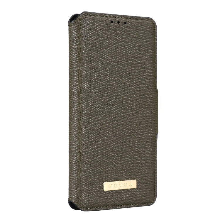 For Meizu 18 Pro MUXMA MX115 Cross Texture Oil Edge Flip Leather Phone Case