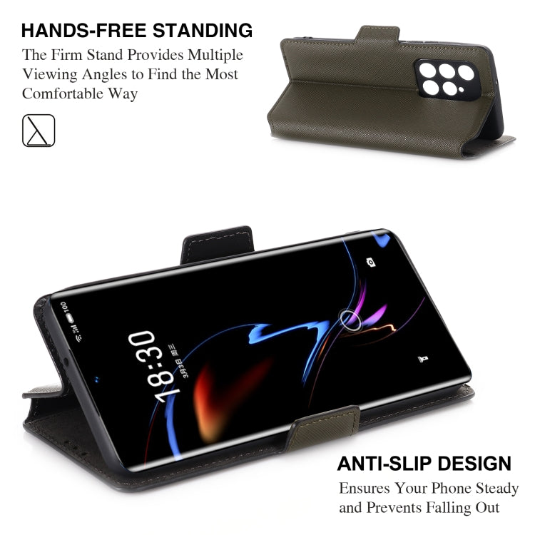 For Meizu 18 Pro MUXMA MX115 Cross Texture Oil Edge Flip Leather Phone Case