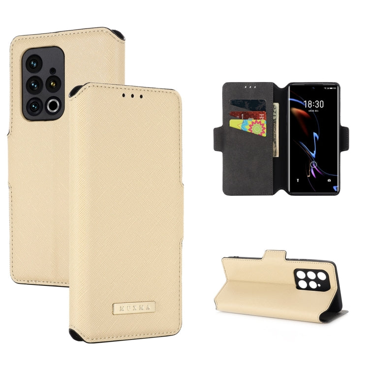 For Meizu 18 Pro MUXMA MX115 Cross Texture Oil Edge Flip Leather Phone Case