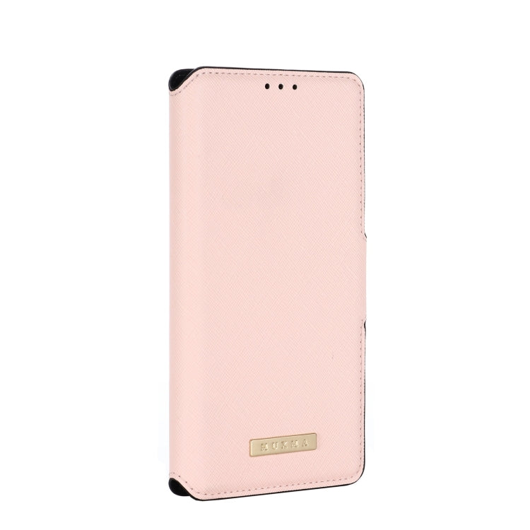 For Xiaomi Redmi Note 9 5G / 9T 5G MUXMA MX115 Cross Texture Oil Edge Flip Leather Phone Case