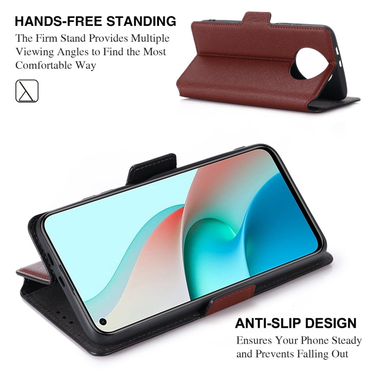 For Xiaomi Redmi Note 9 5G / 9T 5G MUXMA MX115 Cross Texture Oil Edge Flip Leather Phone Case