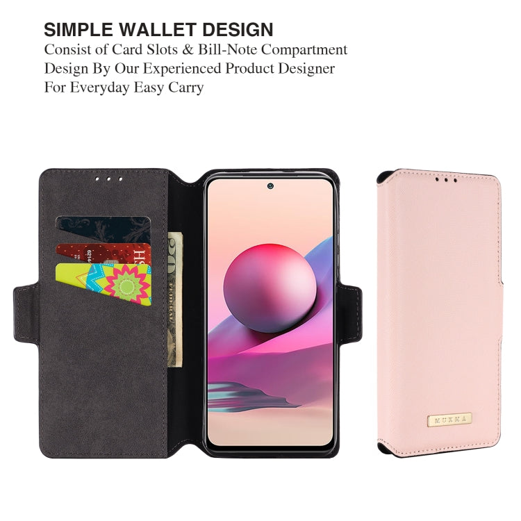 For Xiaomi Redmi Note 10 4G / 10S India MUXMA MX115 Cross Texture Oil Edge Flip Leather Phone Case