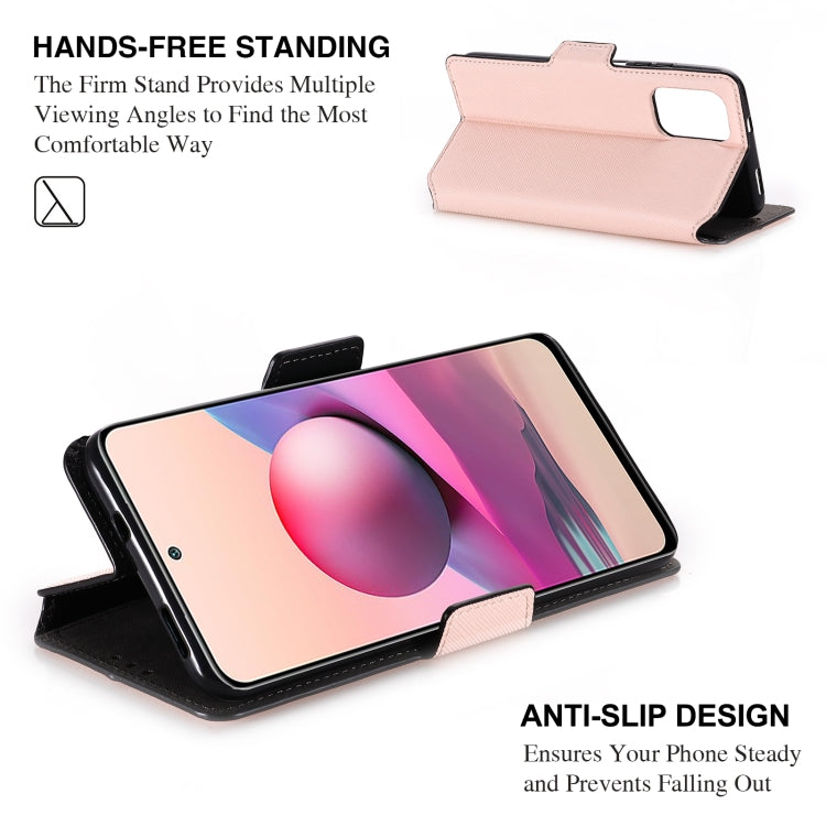 For Xiaomi Redmi Note 10 4G / 10S India MUXMA MX115 Cross Texture Oil Edge Flip Leather Phone Case