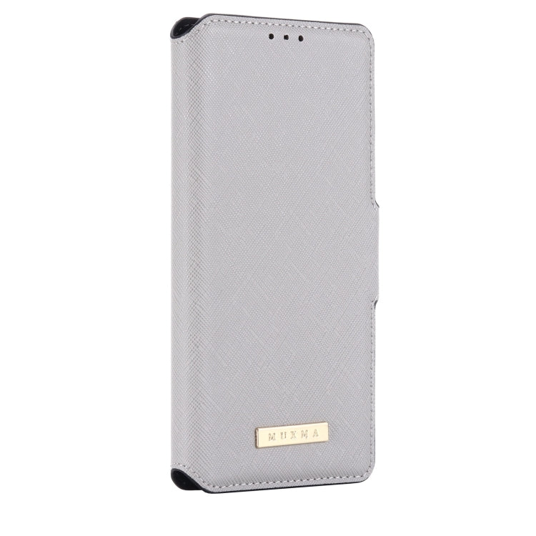 For Xiaomi Mi 10 Ultra MUXMA MX115 Cross Texture Oil Edge Flip Leather Phone Case
