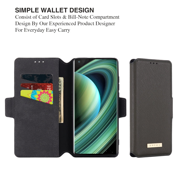 For Xiaomi Mi 10 Ultra MUXMA MX115 Cross Texture Oil Edge Flip Leather Phone Case