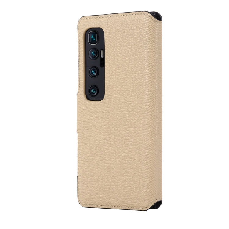 For Xiaomi Mi 10 Ultra MUXMA MX115 Cross Texture Oil Edge Flip Leather Phone Case