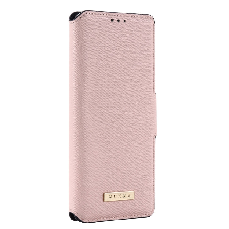 For Xiaomi Mi 10T Lite 5G MUXMA MX115 Cross Texture Oil Edge Flip Leather Phone Case