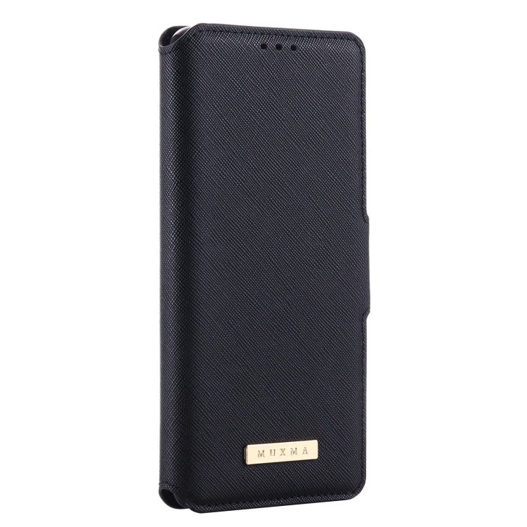For Xiaomi Mi 10T Lite 5G MUXMA MX115 Cross Texture Oil Edge Flip Leather Phone Case