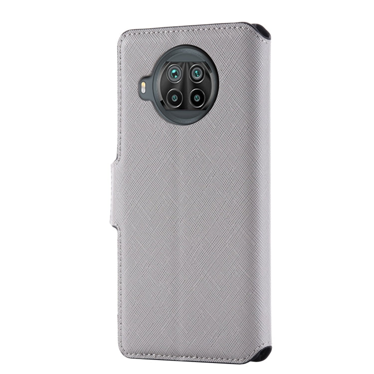 For Xiaomi Mi 10T Lite 5G MUXMA MX115 Cross Texture Oil Edge Flip Leather Phone Case