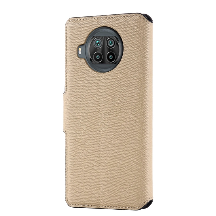 For Xiaomi Mi 10T Lite 5G MUXMA MX115 Cross Texture Oil Edge Flip Leather Phone Case