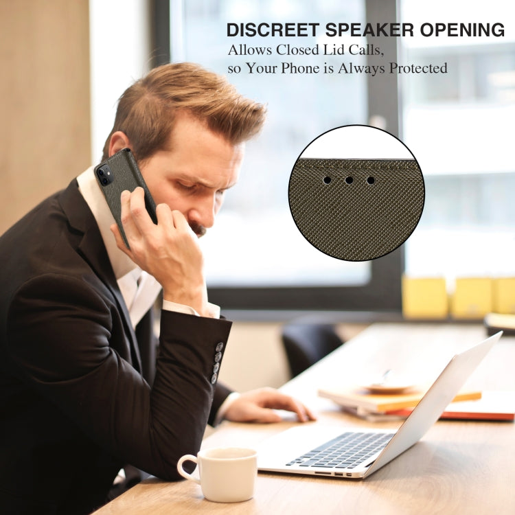 For Xiaomi Mi 11 MUXMA MX115 Cross Texture Oil Edge Flip Leather Phone Case