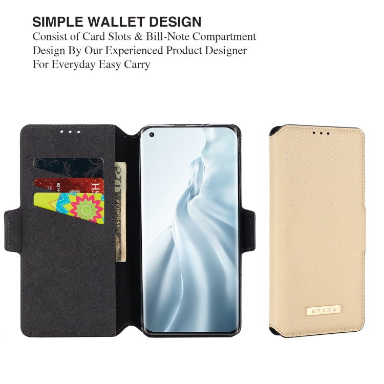 For Xiaomi Mi 11 MUXMA MX115 Cross Texture Oil Edge Flip Leather Phone Case