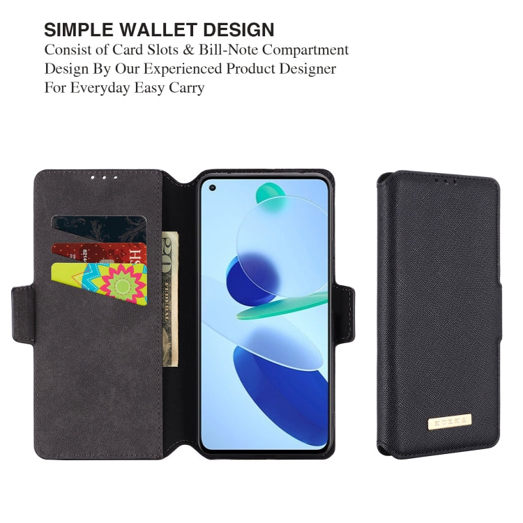 For Xiaomi Mi 11 Lite 5G MUXMA MX115 Cross Texture Oil Edge Flip Leather Phone Case