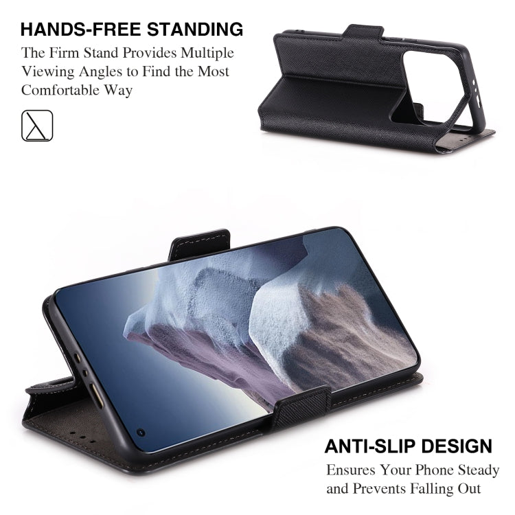 For Xiaomi Mi 11 Ultra MUXMA MX115 Cross Texture Oil Edge Flip Leather Phone Case