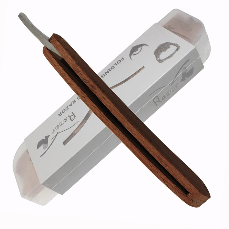 Z-2 Retro Classic Stainless Steel Straight Edge Razor Folding Shaving Shaver Manual Razor(Grey Light Wood Texture)