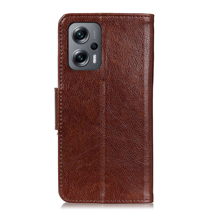 For Xiaomi Redmi Note 11T Pro Nappa Texture Flip Leather Phone Case