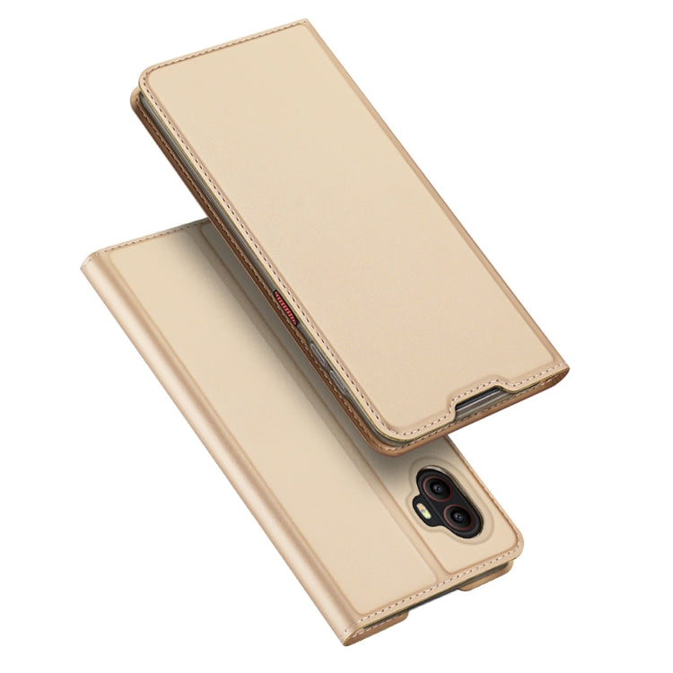For Samsung Galaxy Xcover6 Pro DUX DUCIS Skin Pro Series Flip Leather Phone Case