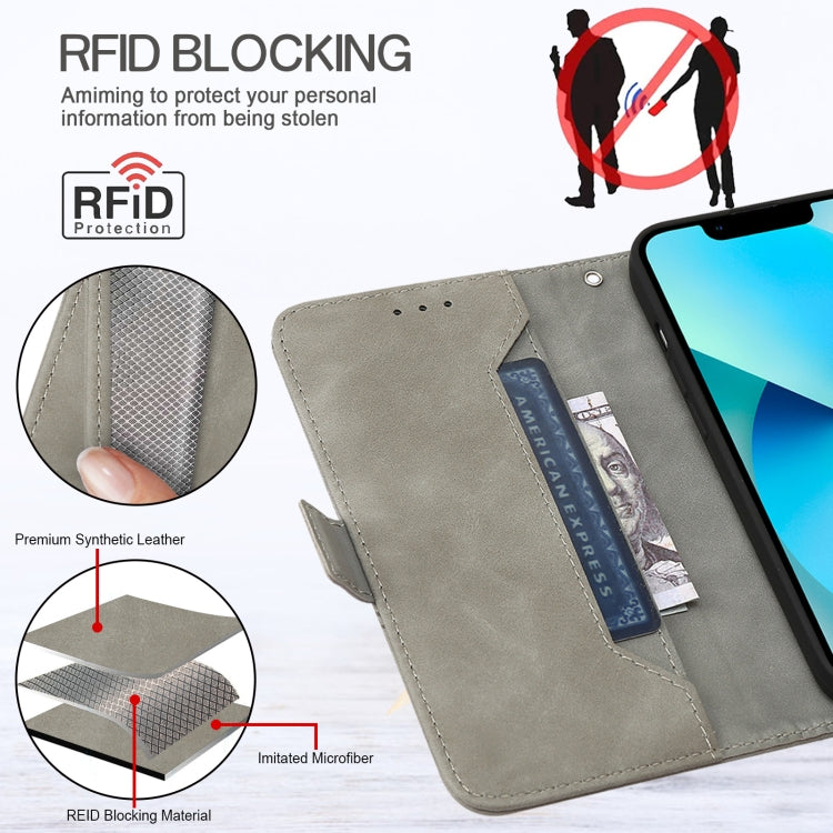 For iPhone 11 RFID Geometric Line Flip Leather Phone Case