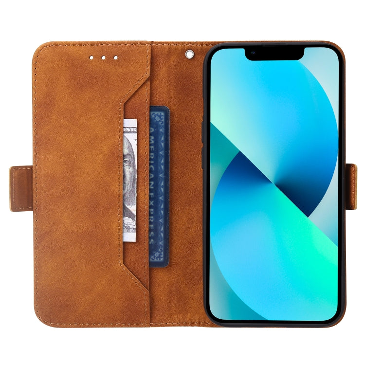 For iPhone X / XS RFID Geometric Line Flip Leather Phone Case