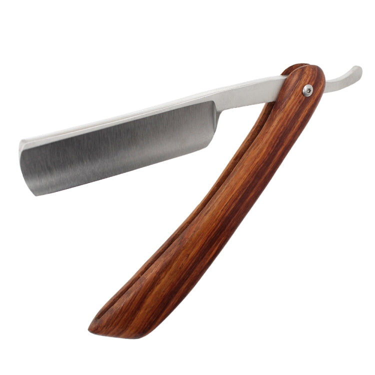 Z-4 Straight Swing Lock Razor Folding Shaving Shaver Beard Cutter(Ship Shape Walnut Color)