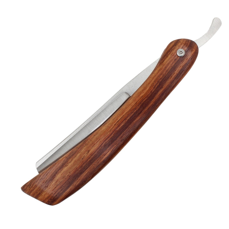 Z-4 Straight Swing Lock Razor Folding Shaving Shaver Beard Cutter(Ship Shape Walnut Color)