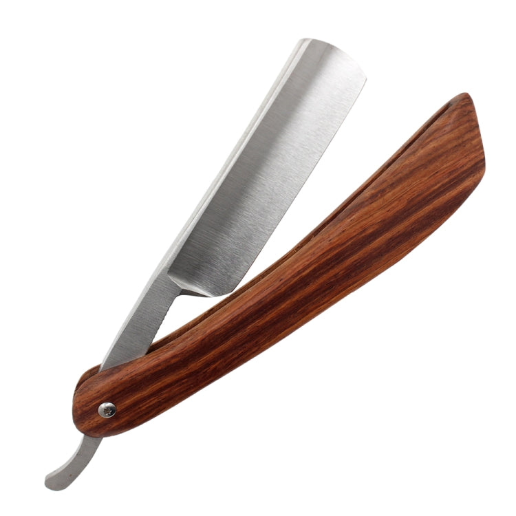 Z-4 Straight Swing Lock Razor Folding Shaving Shaver Beard Cutter(Ship Shape Walnut Color)