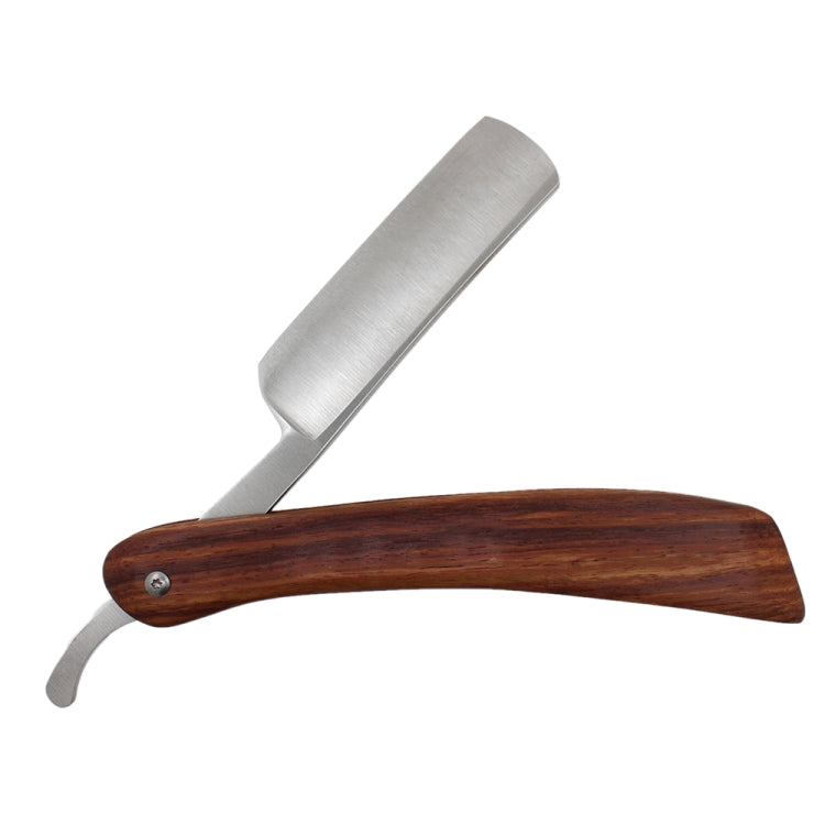 Z-4 Straight Swing Lock Razor Folding Shaving Shaver Beard Cutter(Ship Shape Walnut Color)