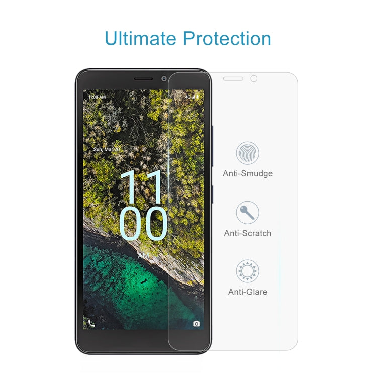 50 PCS 0.26mm 9H 2.5D Tempered Glass Film For Nokia C100