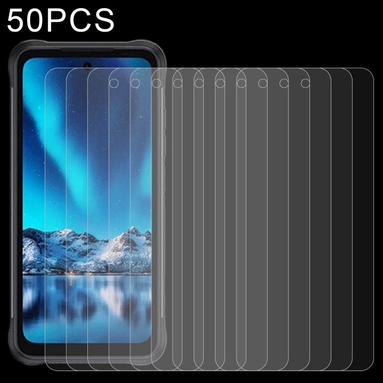 50 PCS 0.26mm 9H 2.5D Tempered Glass Film For Umidigi Bison 2 Pro