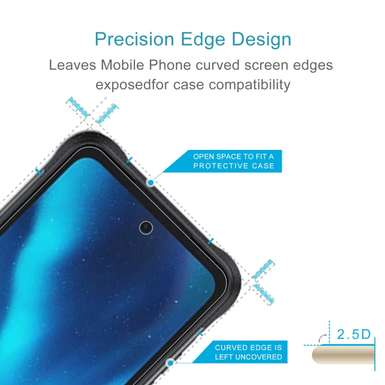 50 PCS 0.26mm 9H 2.5D Tempered Glass Film For Umidigi Bison 2 Pro