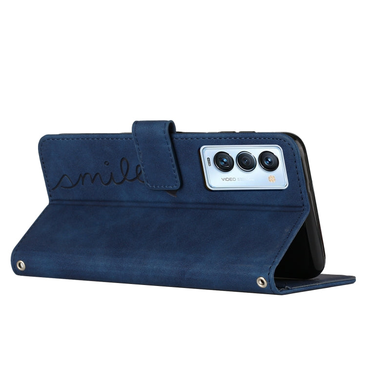 For Tecno Camon 18 Premier Skin Feel Heart Pattern Leather Phone Case