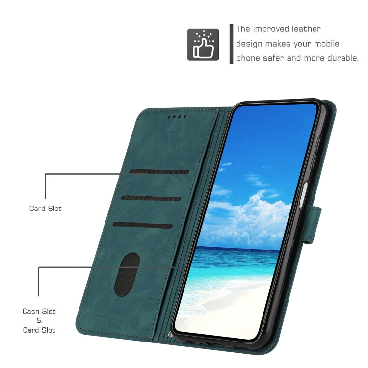 For Tecno Pova Neo Skin Feel Heart Pattern Leather Phone Case