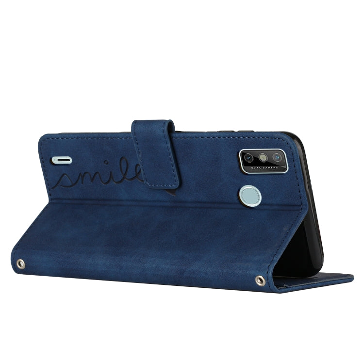 For Tecno Spark 6 Go/Spark Go 2020 Skin Feel Heart Pattern Leather Phone Case