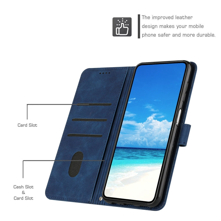 For Tecno Spark 8 Pro Skin Feel Heart Pattern Leather Phone Case