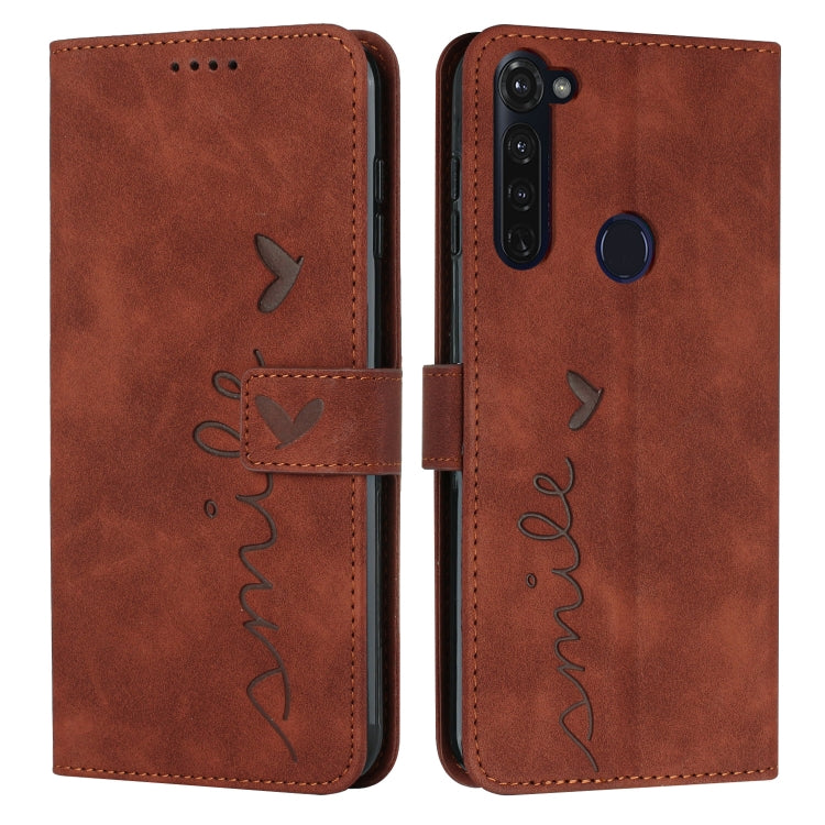 For Motorola Moto G Stylus 2022 4G Skin Feel Heart Pattern Leather Phone Case