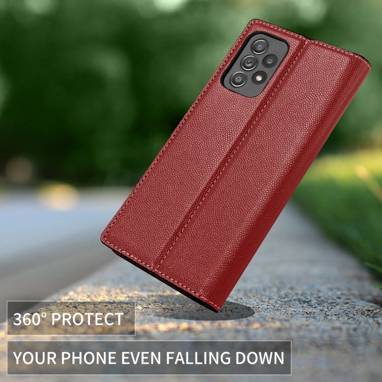 For Samsung Galaxy A72 5G / 4G 3-Splicing Flip Microfiber Leather Phone Case