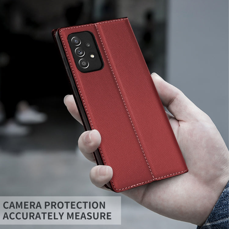 For Samsung Galaxy A72 5G / 4G 3-Splicing Flip Microfiber Leather Phone Case