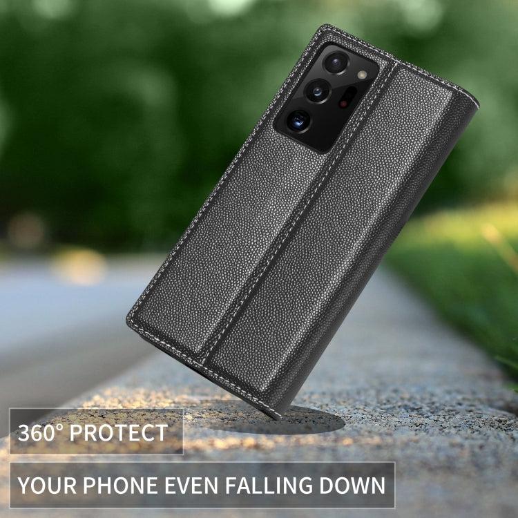 For Samsung Galaxy S21 Ultra 5G 3-Splicing Flip Microfiber Leather Phone Case